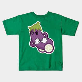 Eggplant Racer! Kids T-Shirt